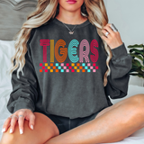 Checker Doodle Tigers DTF Print