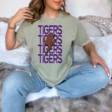 Tigers Baseball Bolt DTF Print