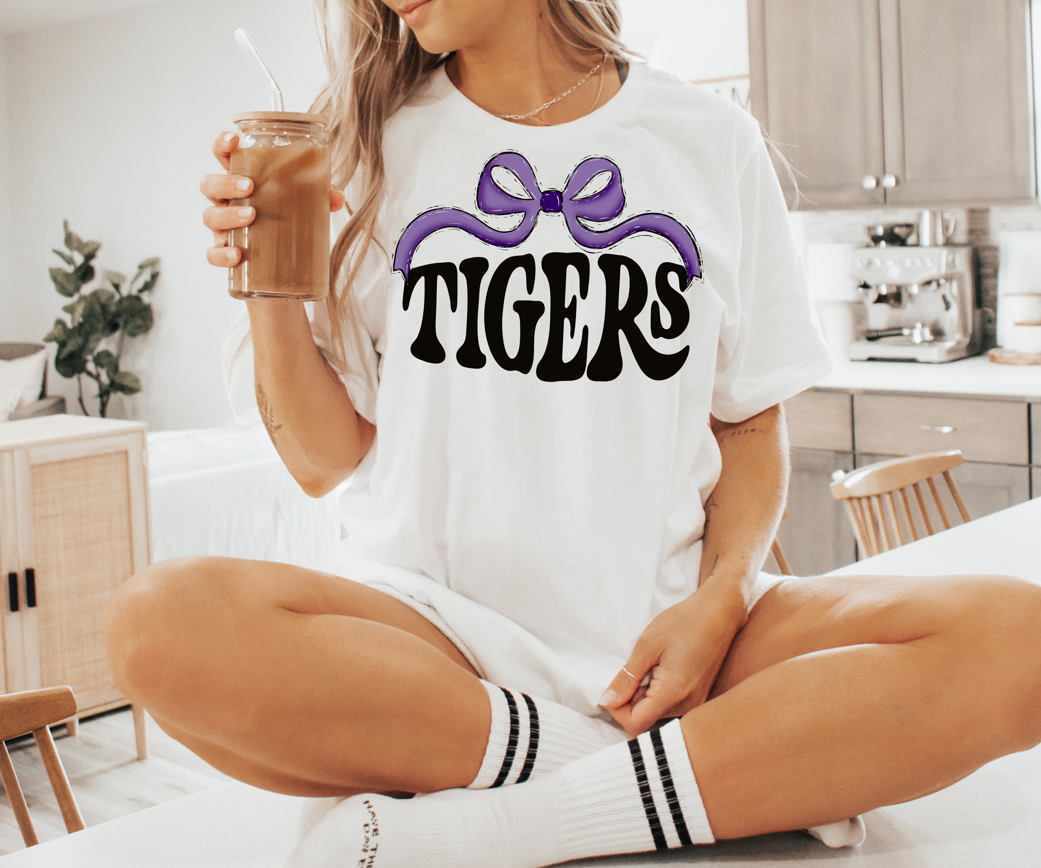 Tigers Wide Ribbon DTF Print