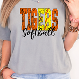 Tigers Sport Grunge DTF Print