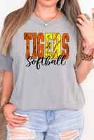 Tigers Sport Grunge DTF Print