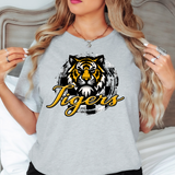 Tigers Checker Circle DTF Print