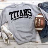 Titans Football Arched DTF Print