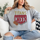 Titans Glitter Cheer DTF Print