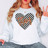 Titans Retro Checker Heart DTF Print