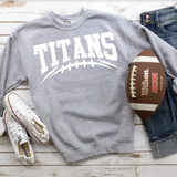 Titans Football Arched DTF Print