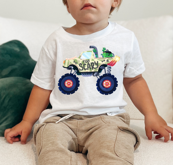 Too Scary Monster Truck Halloween DTF Print