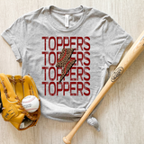 Toppers Baseball Bolt DTF Print