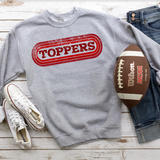 Toppers Retro Team Oval DTF Print