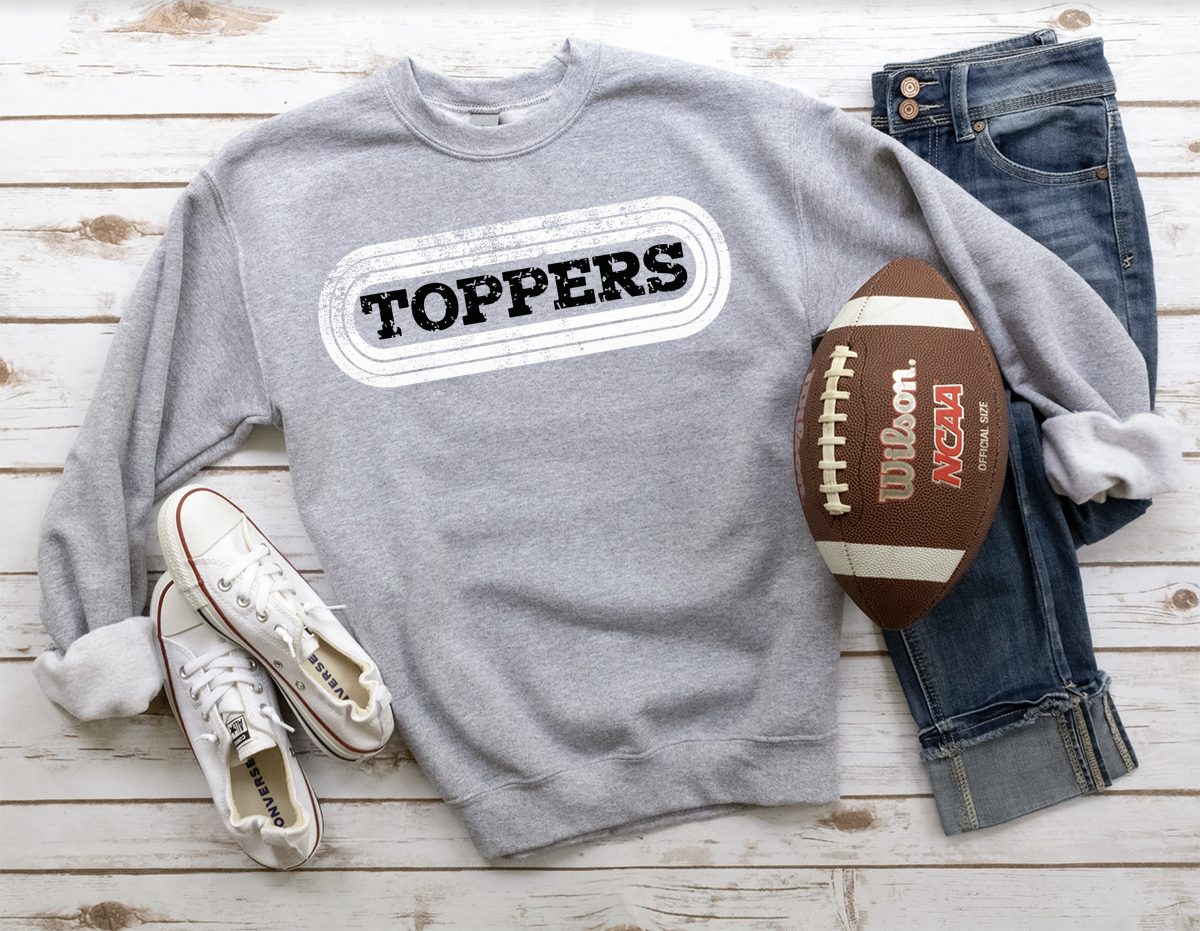 Toppers Retro Team Oval DTF Print