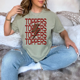 Toppers Baseball Bolt DTF Print