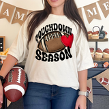 Touchdown Season Football With Heart DTF Print