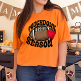 Touchdown Season Football With Heart DTF Print