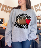 Touchdown Season Football With Heart DTF Print