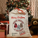 Personalized Tree Trio Santa Sack DTF Print