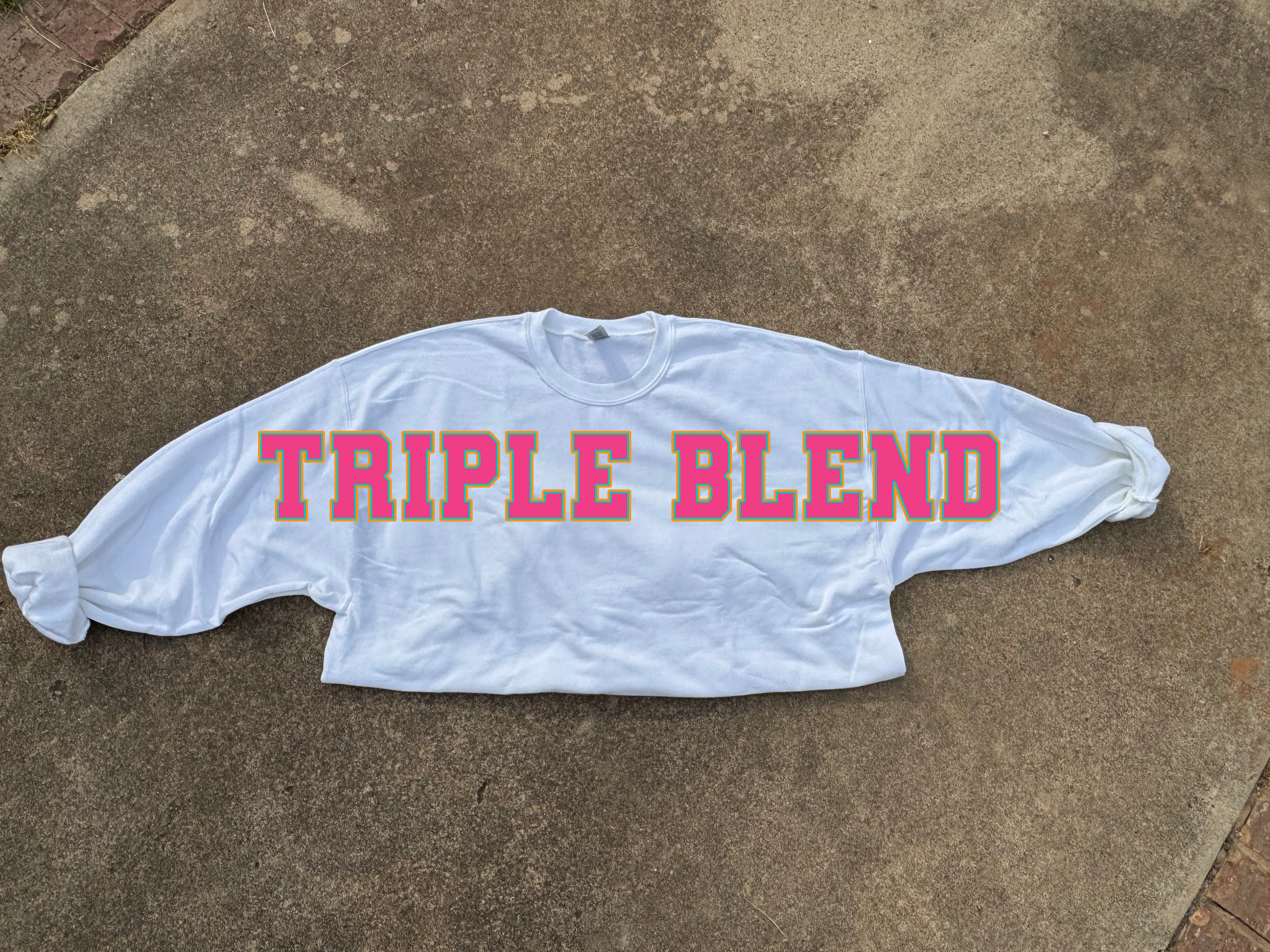 Triple Blend Team Banner DTF Print