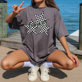 Trojans Checker Star Trio DTF Print