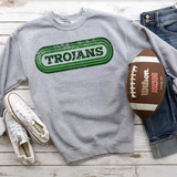 Trojans Retro Team Oval DTF Print