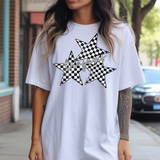 Trojans Checker Star Trio DTF Print