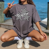 Trojans Checker Star Trio DTF Print