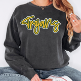 Trojans Outline DTF Print