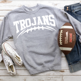 Trojans Football Arched DTF Print