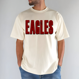 Eagles Unisex Shadow Team Black and White DTF Print