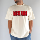 Mustangs Unisex Shadow Team Black and White DTF Print