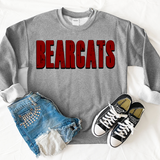 Bearcats Unisex Shadow Team Black and White DTF Print