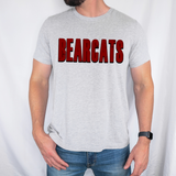 Bearcats Unisex Shadow Team Black and White DTF Print