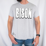 Bison Unisex Shadow Team Black and White DTF Print