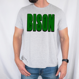 Bison Unisex Shadow Team Black and White DTF Print