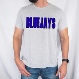 Bluejays Unisex Shadow Team Black and White DTF Print