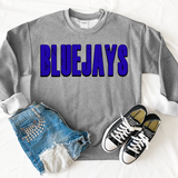 Bluejays Unisex Shadow Team Black and White DTF Print