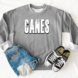 Canes Unisex Shadow Team Black and White DTF Print