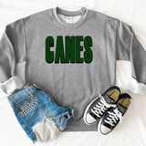 Canes Unisex Shadow Team Black and White DTF Print