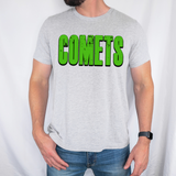 Comets Unisex Shadow Team Black and White DTF Print