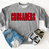 Crusaders Unisex Shadow Team Black and White DTF Print