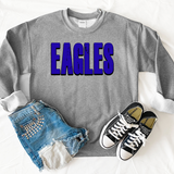 Eagles Unisex Shadow Team Black and White DTF Print