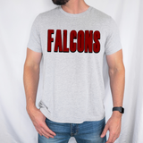 Falcons Unisex Shadow Team Black and White DTF Print