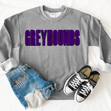 Greyhounds Unisex Shadow Team Black and White DTF Print