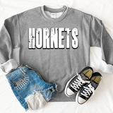 Hornets Unisex Shadow Team Black and White DTF Print