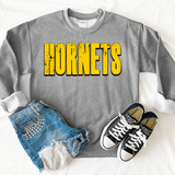 Hornets Unisex Shadow Team Black and White DTF Print