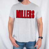 Millers Unisex Shadow Team Black and White DTF Print