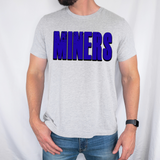 Miners Unisex Shadow Team Black and White DTF Print