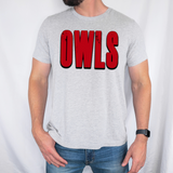 Owls Unisex Shadow Team Black and White DTF Print