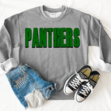 Panthers Unisex Shadow Team Black and White DTF Print