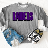 Raiders Unisex Shadow Team Black and White DTF Print