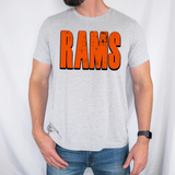 Rams Unisex Shadow Team Black and White DTF Print