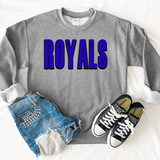 Royals Unisex Shadow Team Black and White DTF Print